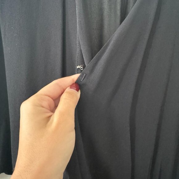 Reformation Winslow Wrap Maxi Dress Black M - Picture 3 of 3